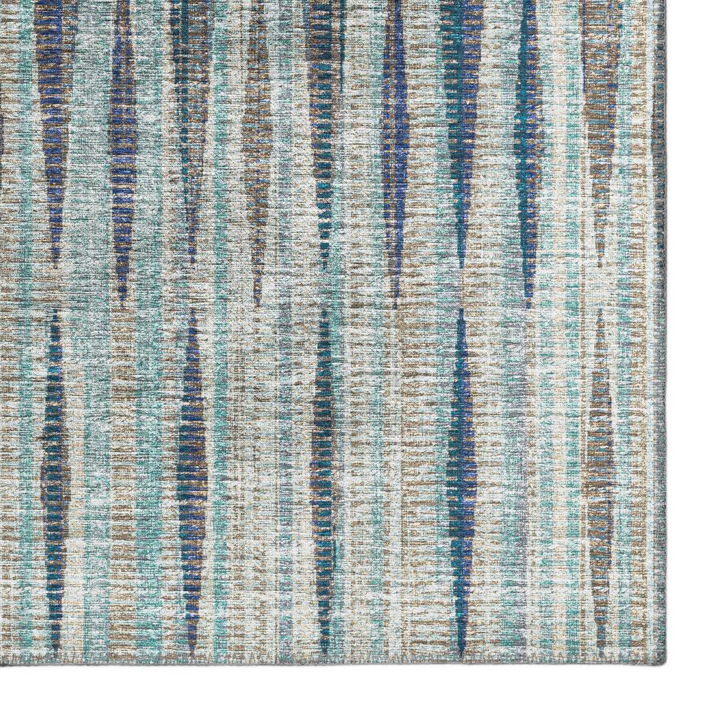 Waverly Ocean Contemporary Striped 5' x 7'6" Area Rug Ocean AWA31