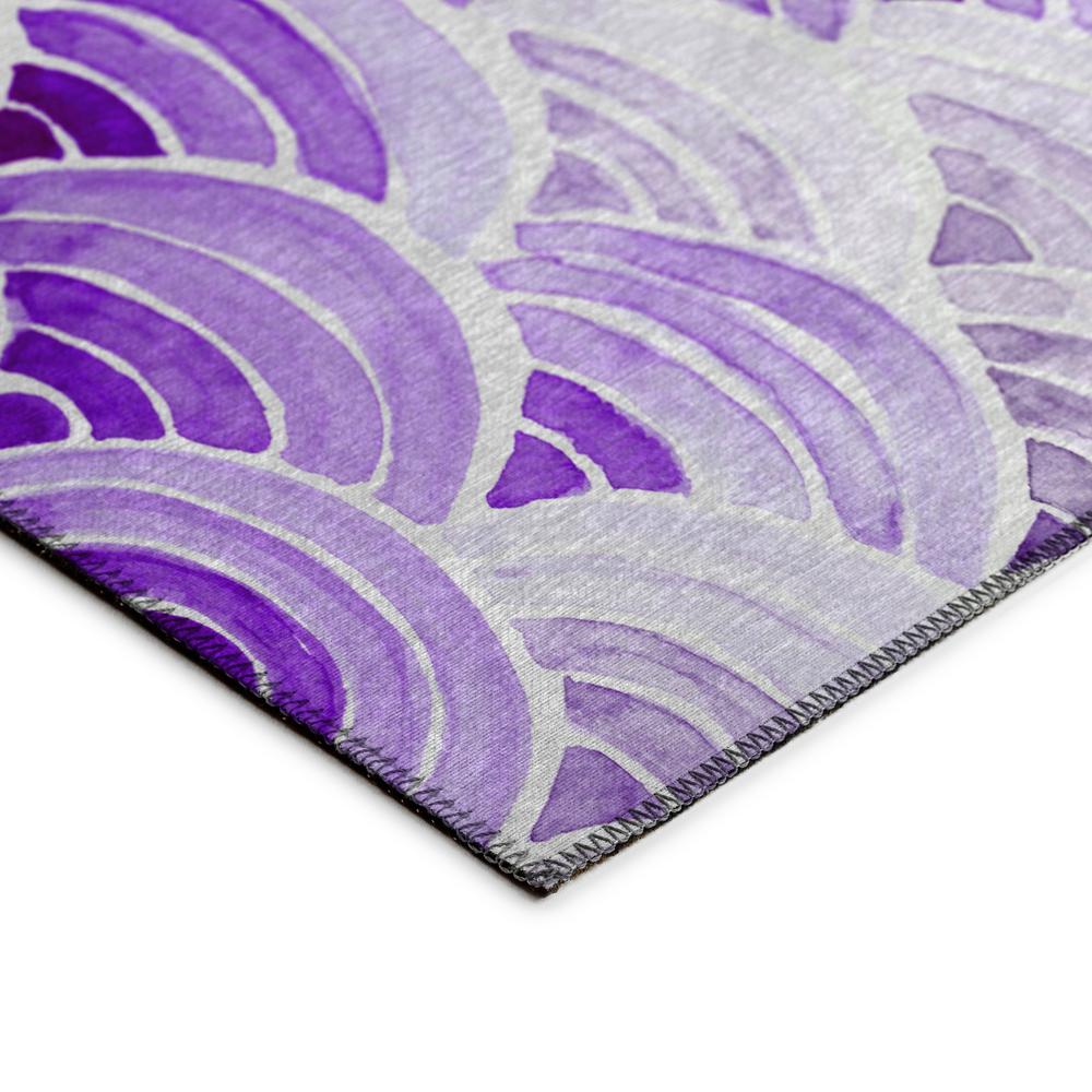 Indoor/Outdoor Surfside ASR35 Purple Washable 8' x 8' Round Rug