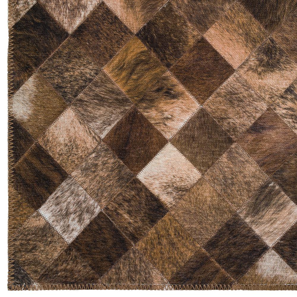 Laredo Brown Animal Patchwork 8' x 8' Round Rug Brown ALR32