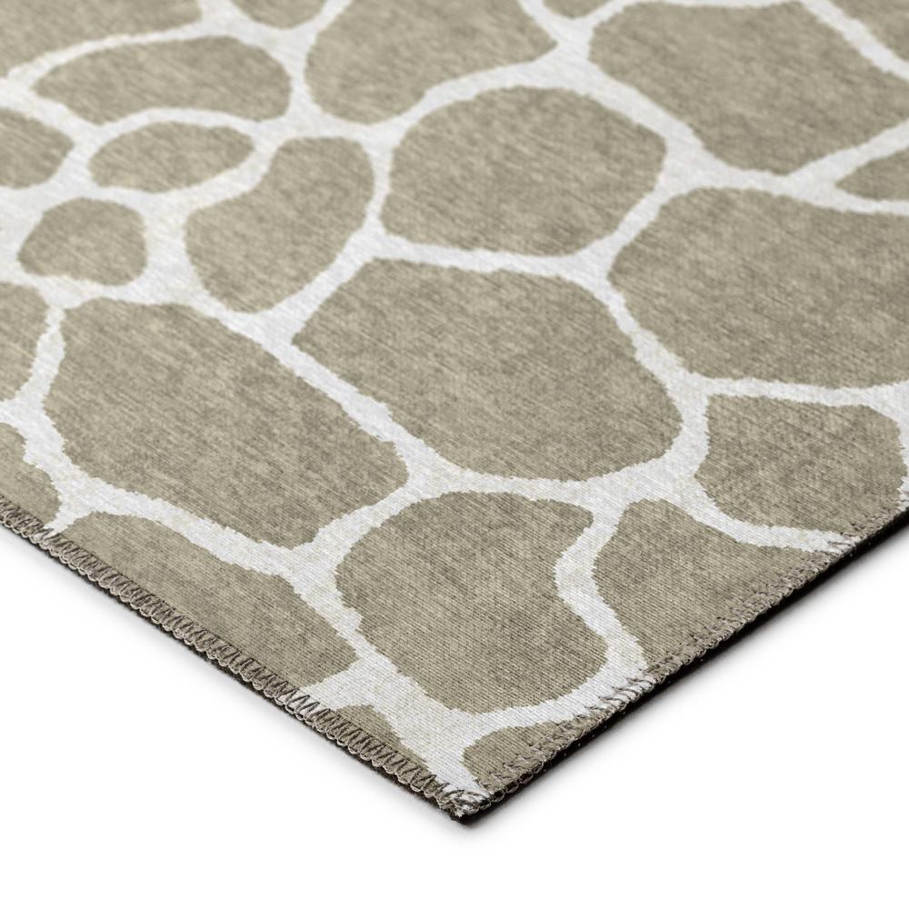 Safari Taupe Animal Animal Print 8' x 8' Area Rug Taupe ASF34