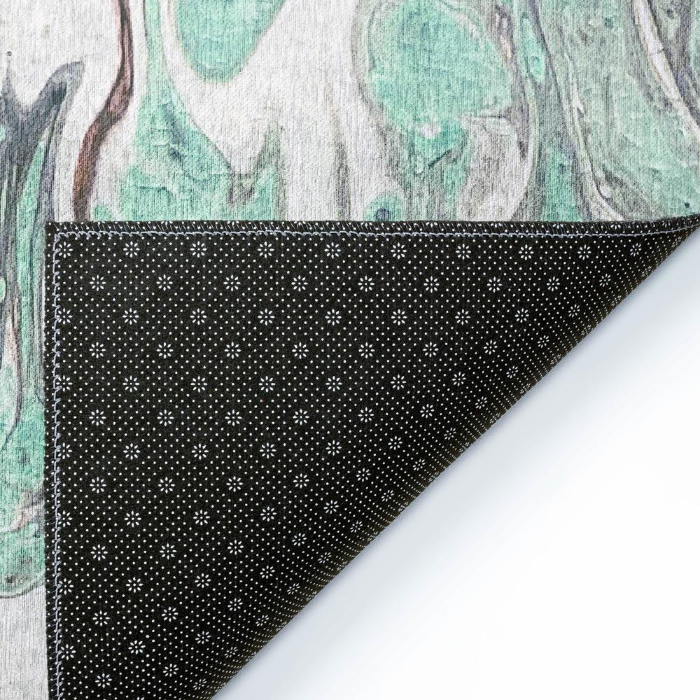 Karina Mint Modern Abstract 8' x 8' Area Rug Mint AKC39