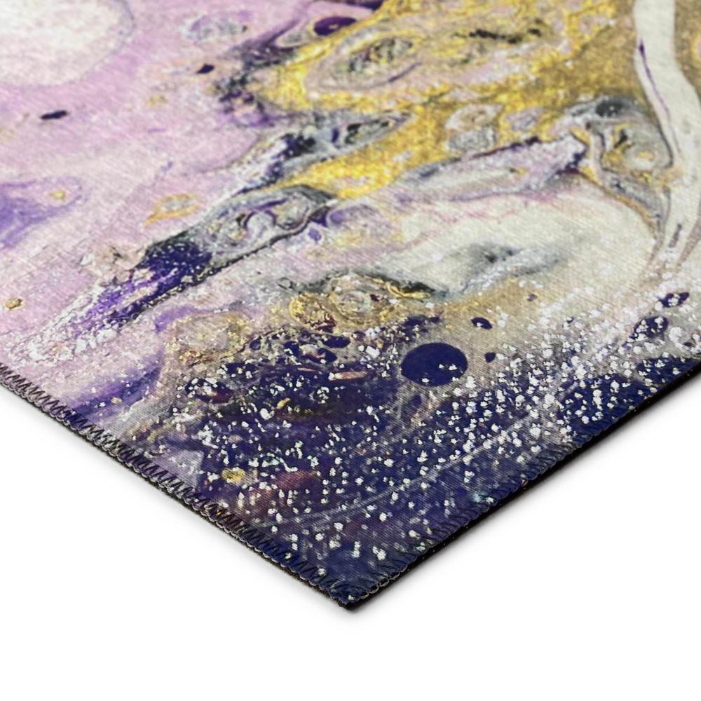 Karina Amethyst Modern Abstract 8' x 8' Area Rug Amethyst AKC37