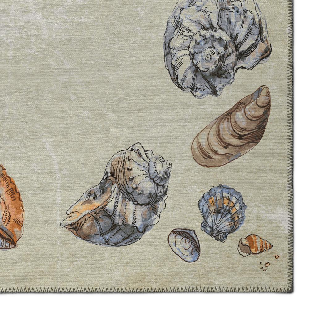 Indoor/Outdoor Surfside ASR39 Oyster Washable 8' x 10' Rug