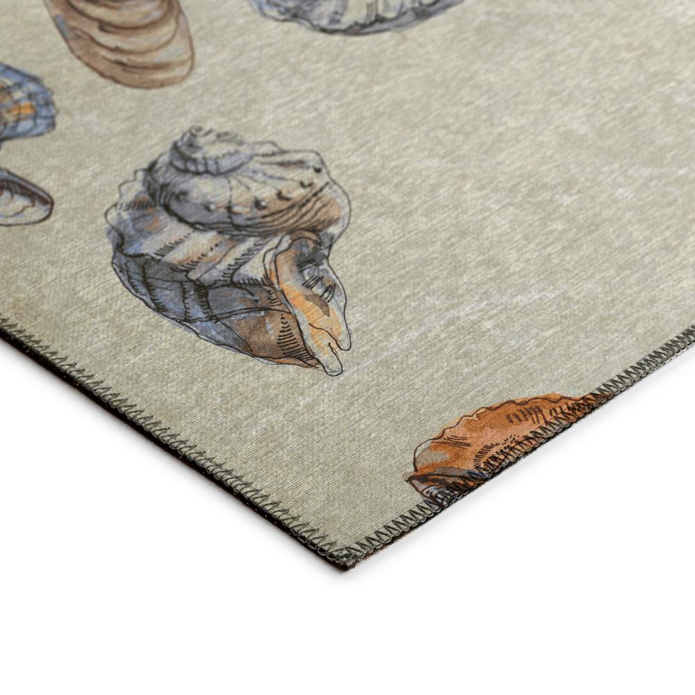Indoor/Outdoor Surfside ASR39 Oyster Washable 8' x 10' Rug