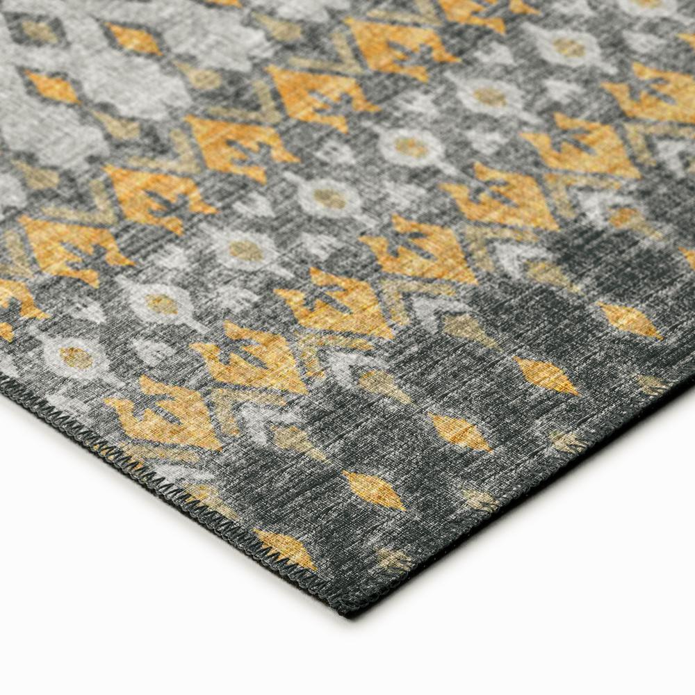 Bravado Grey Transitional Ikat 8' x 8' Area Rug Grey ABV31