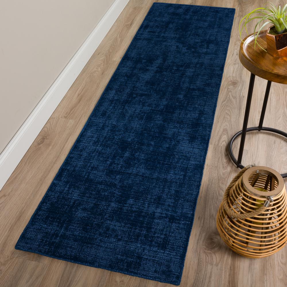 Addison Garrett Solid Blue 2’3" x 7’6" Runner Rug