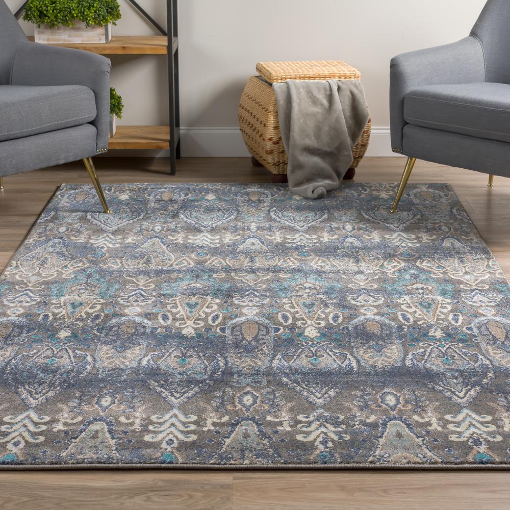 Thurston 46 Steel 9'6"X13'2", Area Rug