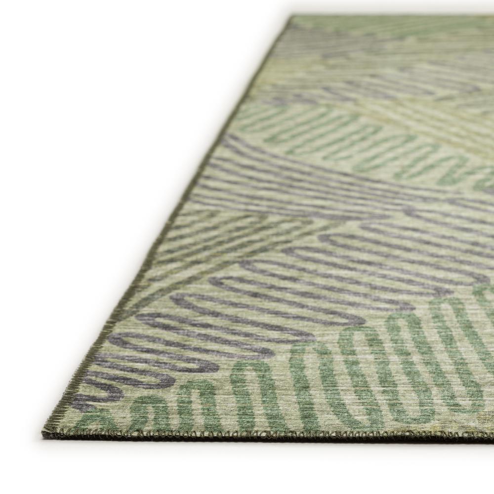Yuma Green Transitional Abstract 8' x 10' Area Rug Green AYU41