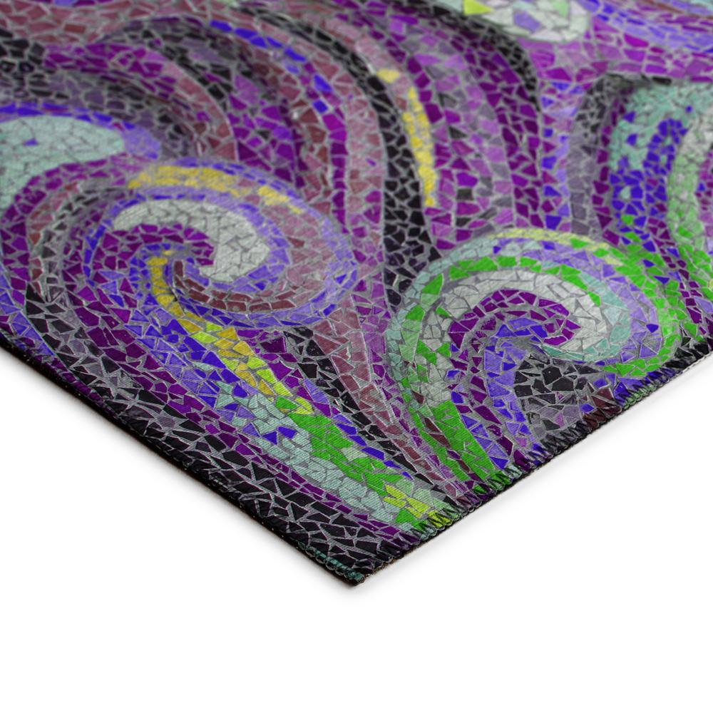 Indoor/Outdoor Surfside ASR44 Purple Washable 9' x 12' Rug