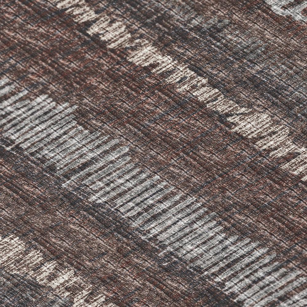 Rylee Brown Transitional Striped 8' x 10' Area Rug Brown ARY34