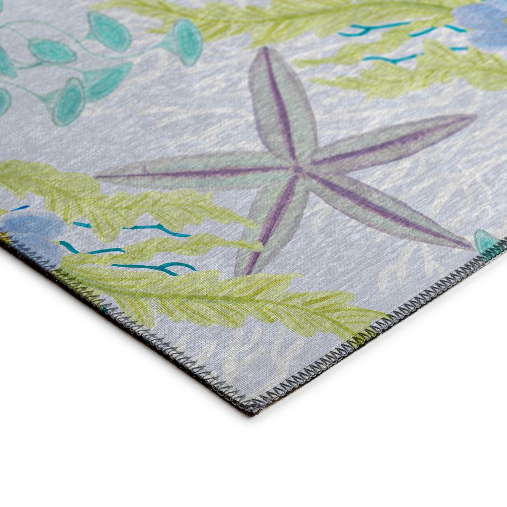Indoor/Outdoor Surfside ASR31 Aqua Washable 9' x 12' Rug