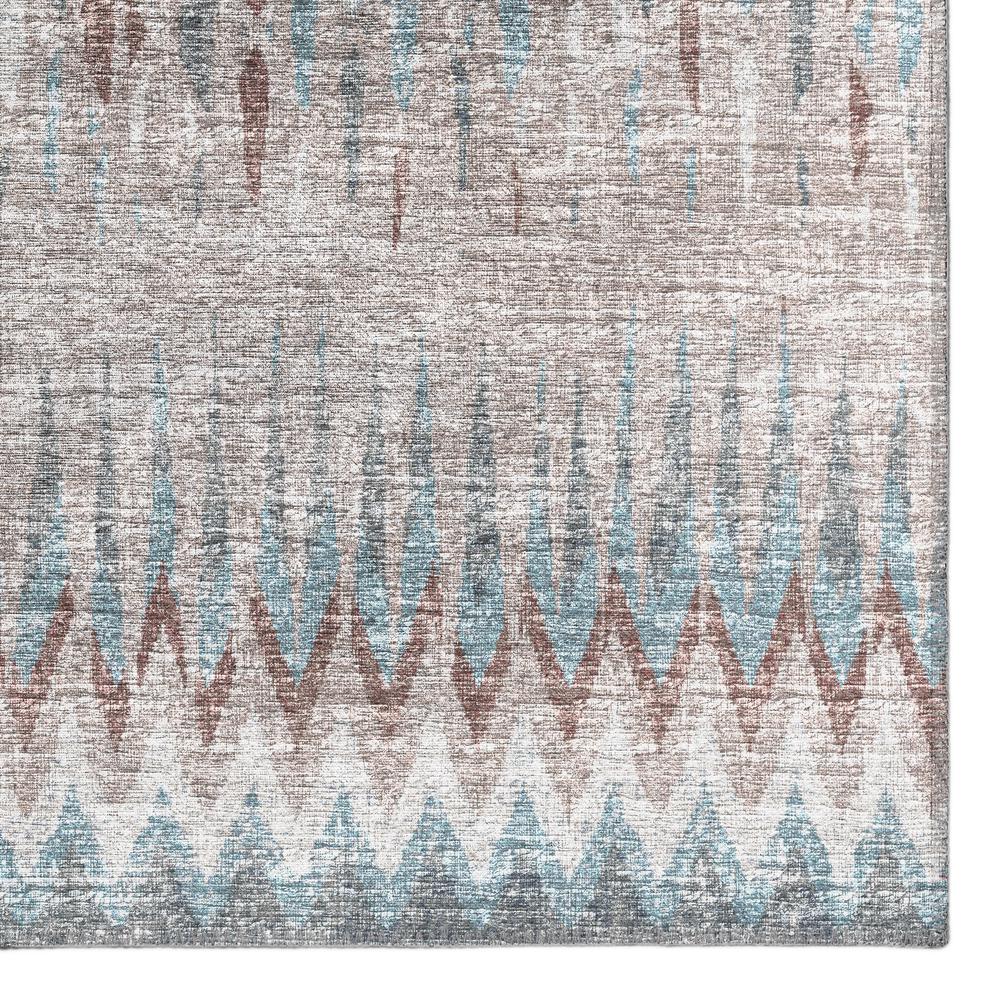 Rylee Blue Transitional Chevron 8' x 10' Area Rug Blue ARY35
