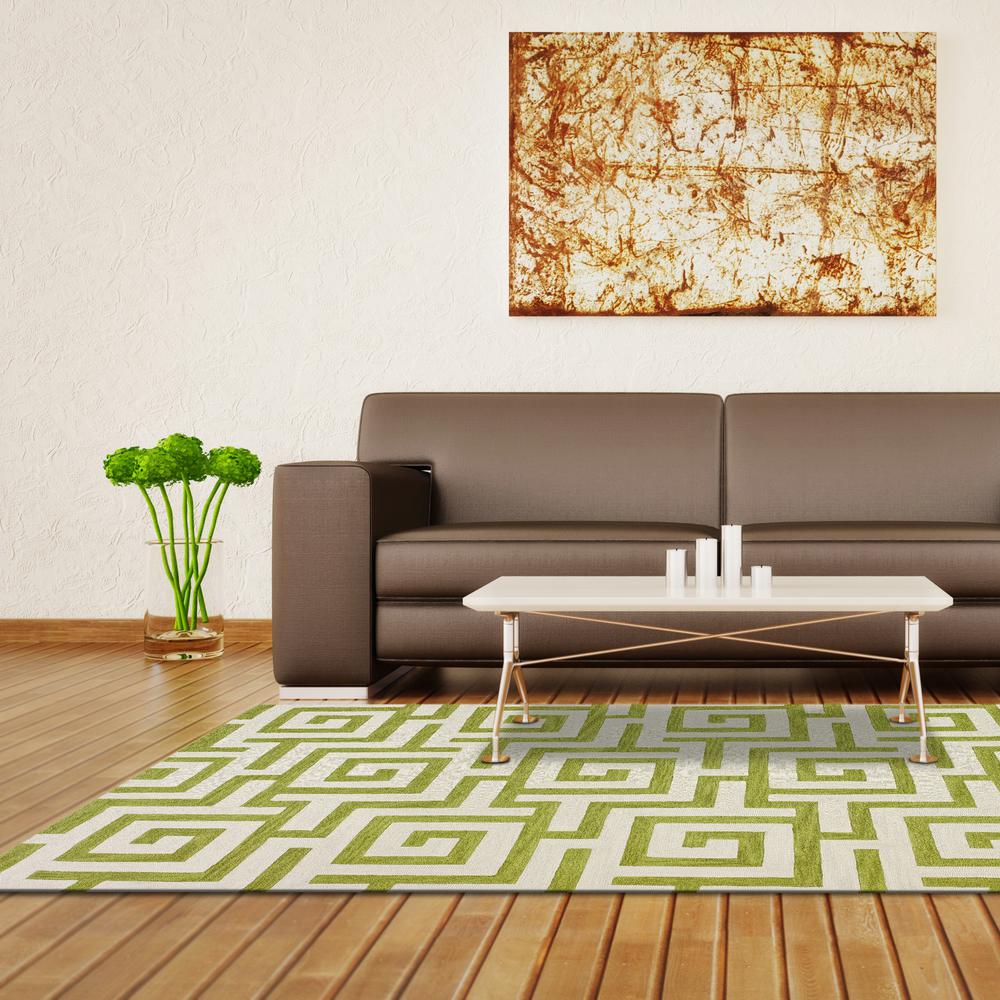 Optics 30 Green 9'X13', Area Rug