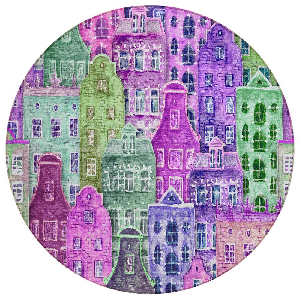 Chantille ACN600 Purple 8' x 8' Rug