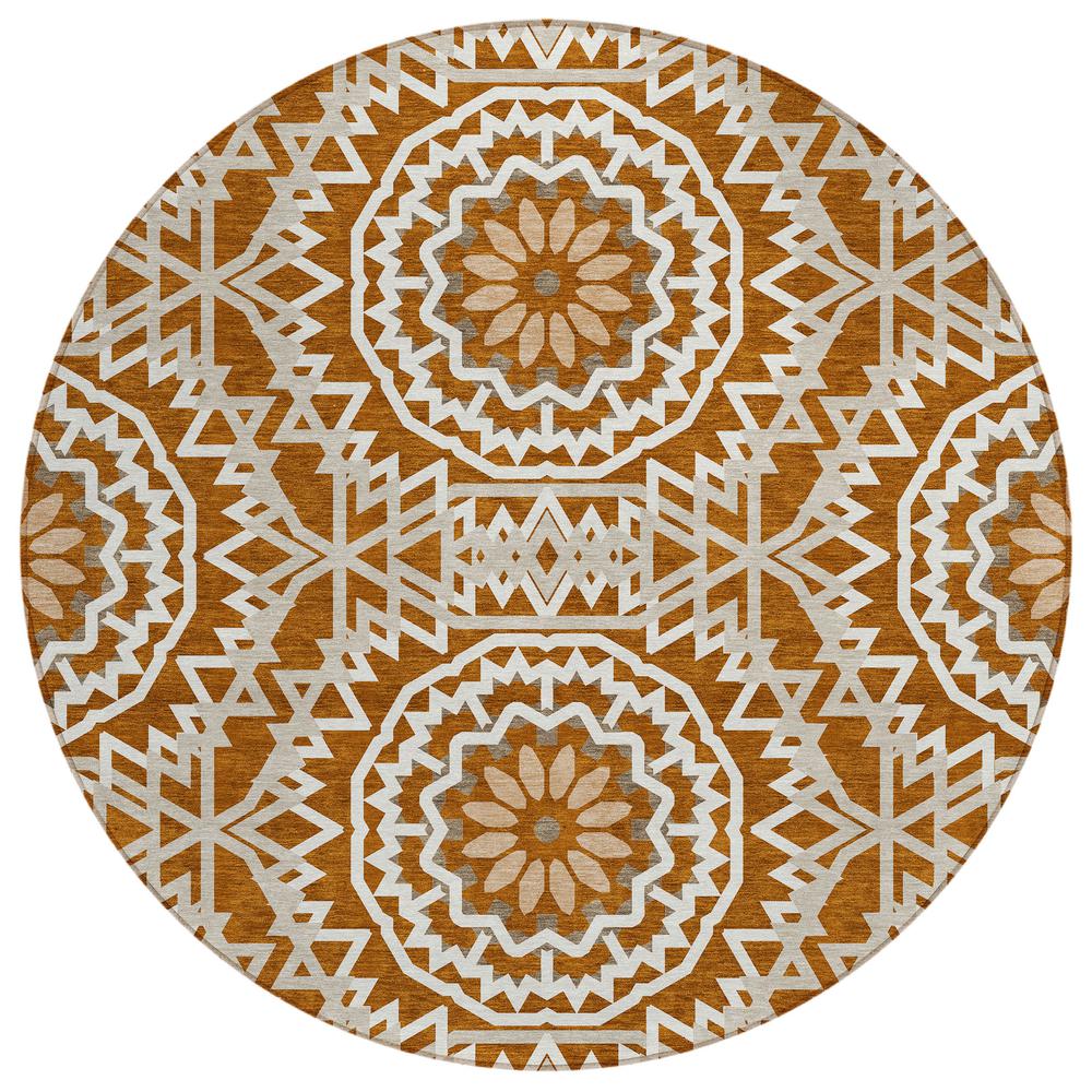 Chantille ACN619 Orange 8' x 8' Rug