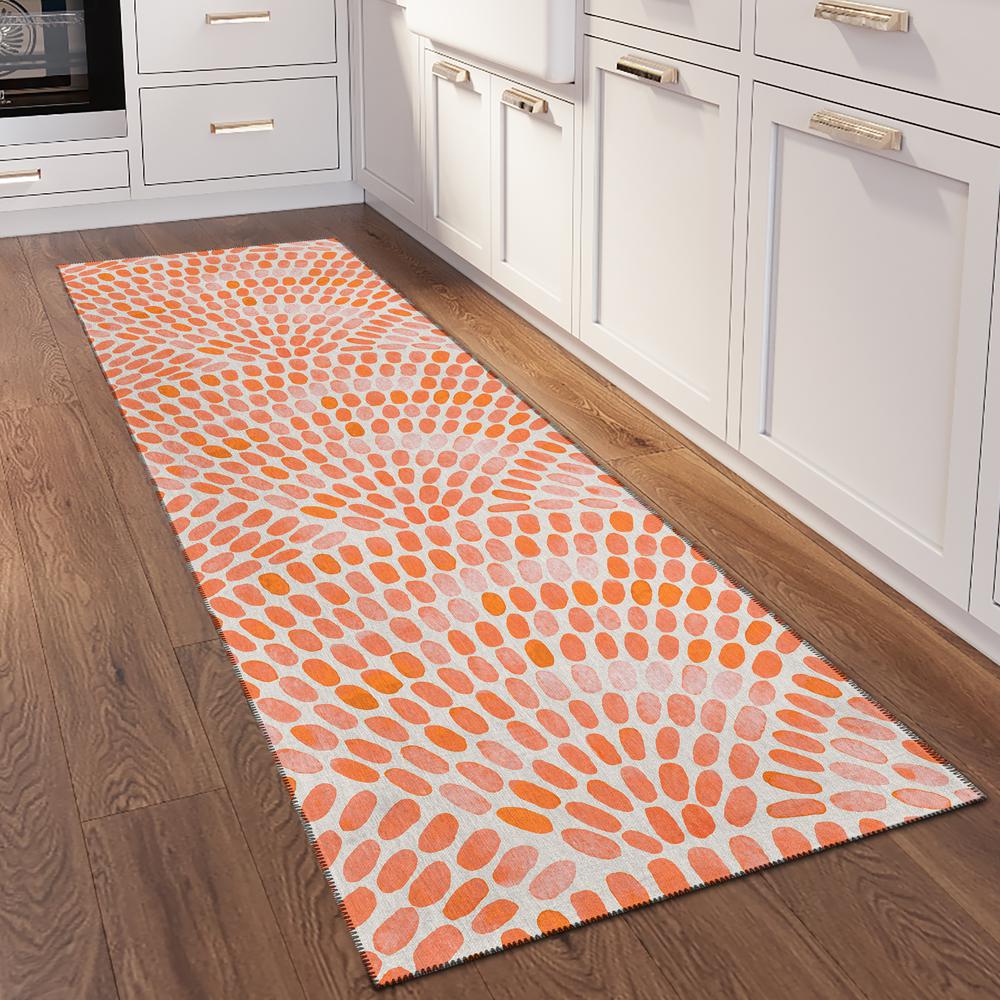 Indoor/Outdoor Surfside ASR37 Peach Washable 2'3" x 7'6" Runner Rug