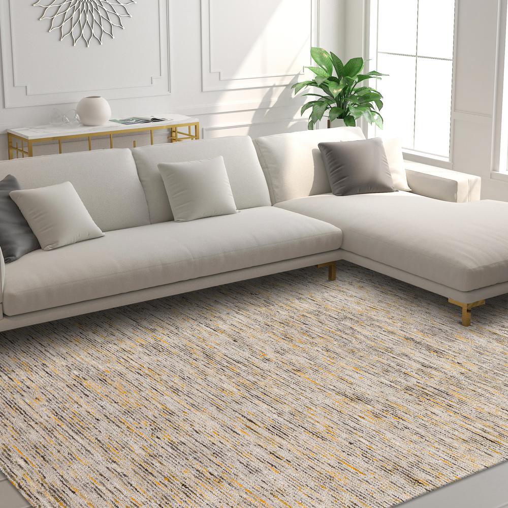 Addison Villager Active Solid Gold 9' x 13' Area Rug