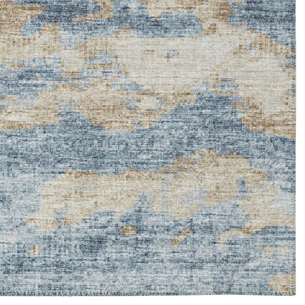 Indoor Accord AAC36 Blue Washable 10' x 14' Rug