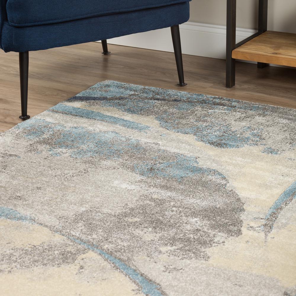 Atlas 34 Blue 3'3"X5'1", Area Rug