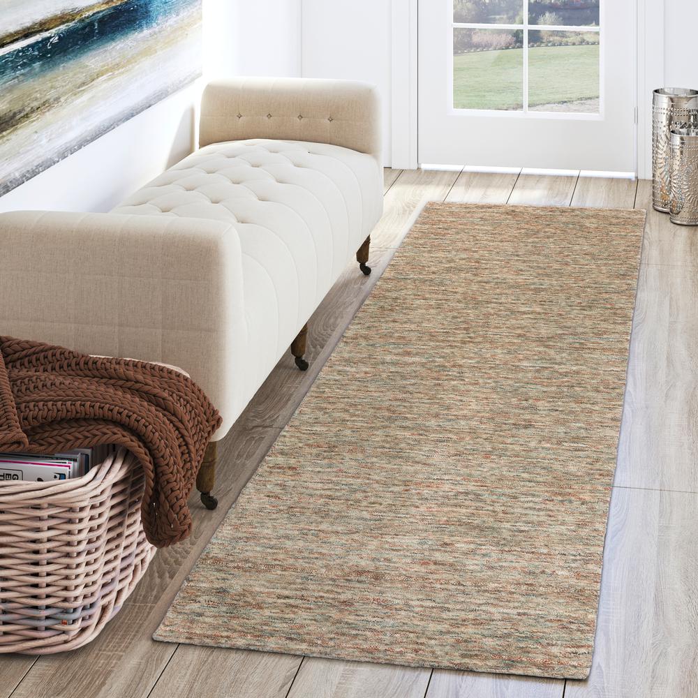 Addison Heather Multi-tonal Solid Rust 2’3" x 7’6" Runner Rug