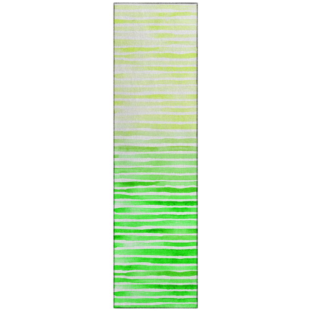 Indoor/Outdoor Surfside ASR38 Green Washable 2'3" x 7'6" Runner Rug