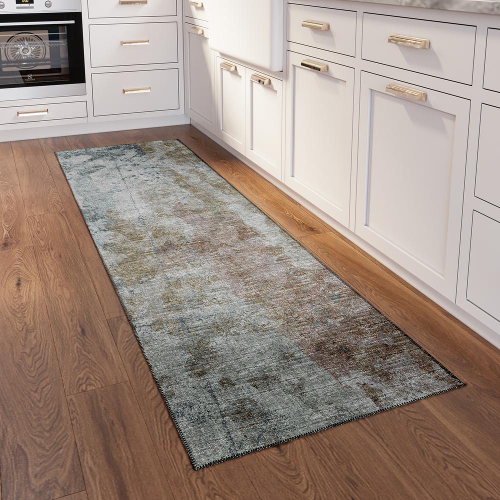 Indoor/Outdoor Accord AAC33 Multi Washable 2'3" x 7'6" Runner Rug