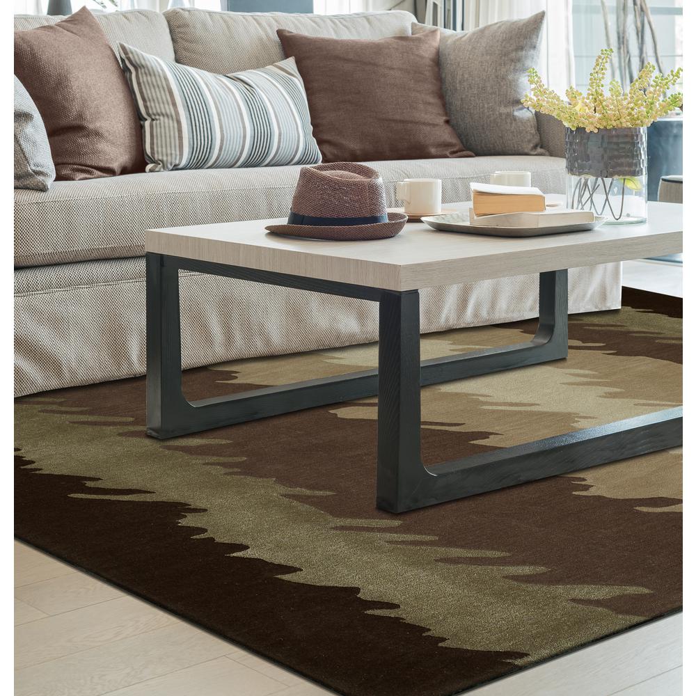 Zenith 11 Brown 5'X7'6", Area Rug