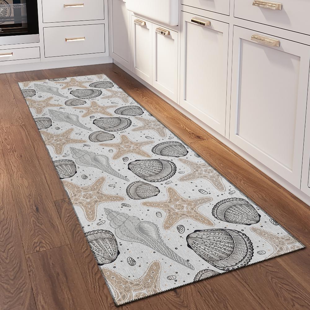 Indoor/Outdoor Surfside ASR34 Fog Washable 2'3" x 7'6" Runner Rug