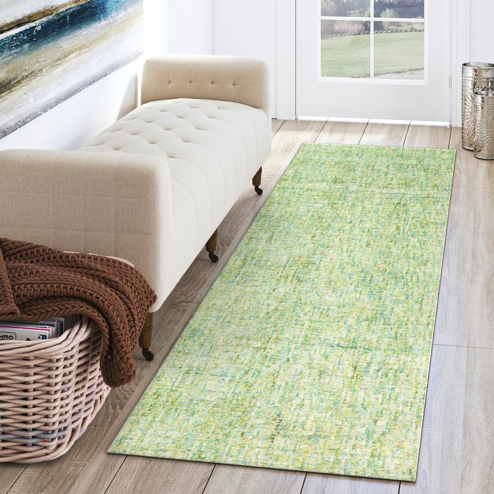 Addison Eastman Variegated Solid Lime 2’3" x 7’6" Runner Rug