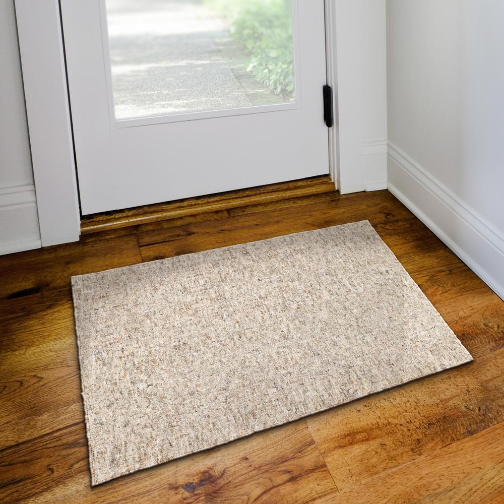 Addison Winslow Active Solid Beige 2’ x 3’ Accent Rug