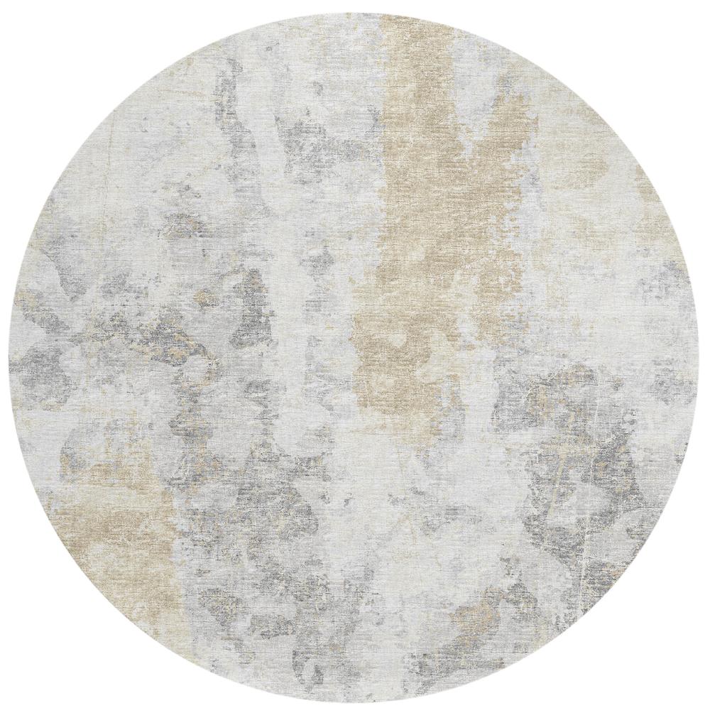 Indoor/Outdoor Accord AAC33 Moody Washable 8' x 8' Round Rug
