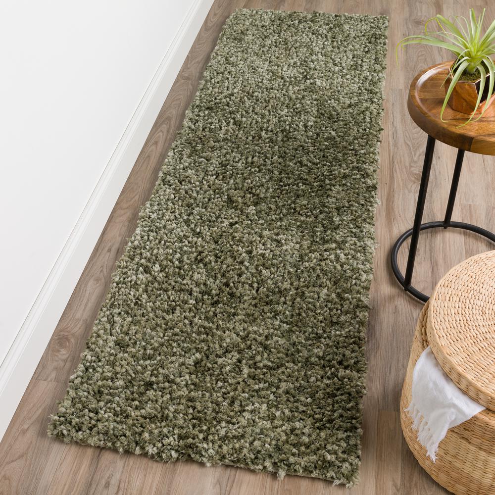 Addison Alpha Lavish Variegated Grey Shag 2’3" x 7’6" Runner Rug