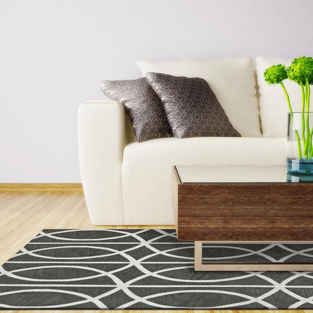 Optics 34 Steel 9'X13', Area Rug