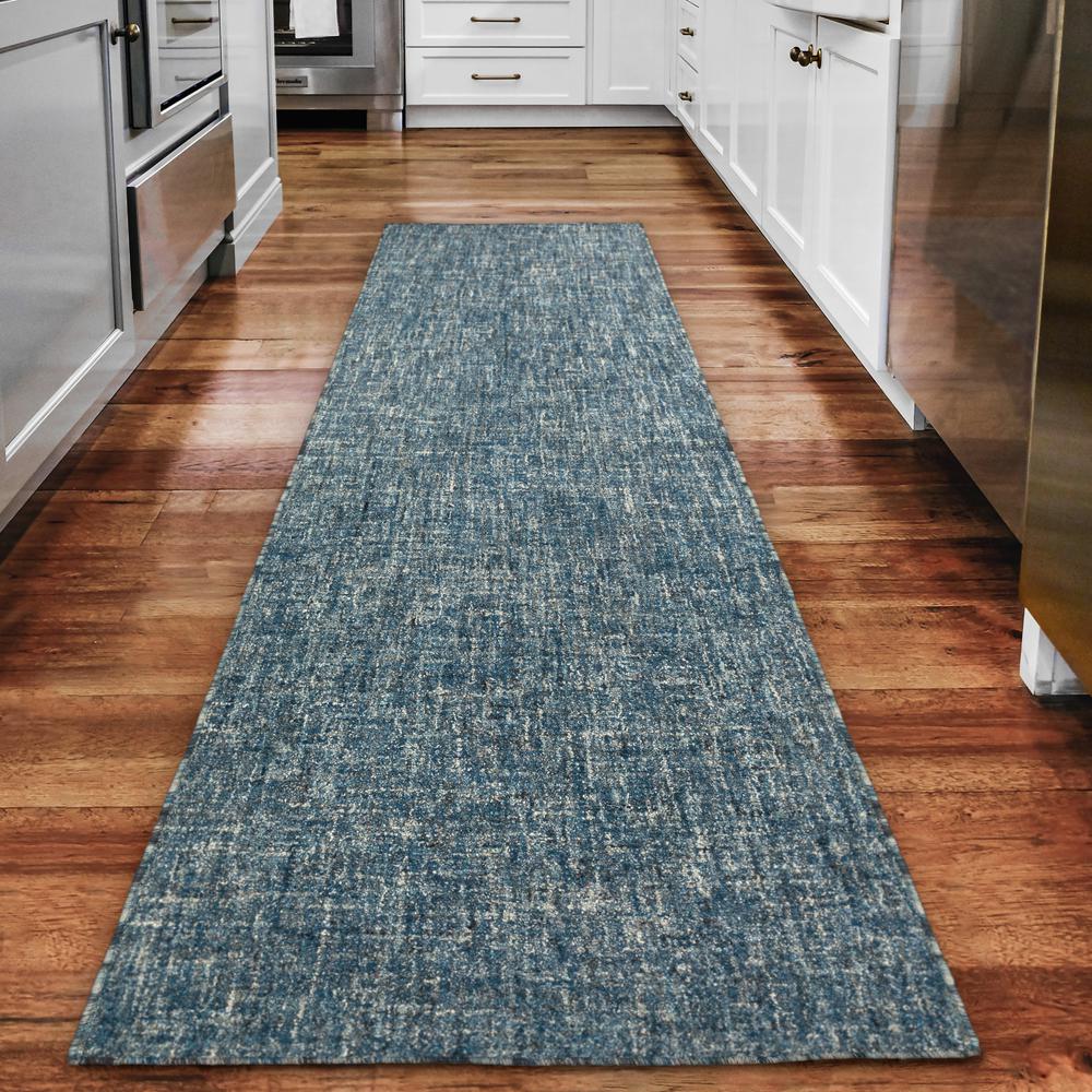 Addison Winslow Active Solid Blue 2’3" x 7’6" Runner Rug