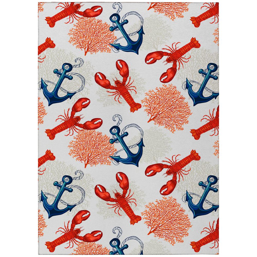 Indoor/Outdoor Harpswell AHP34 Red Washable 10' x 14' Rug