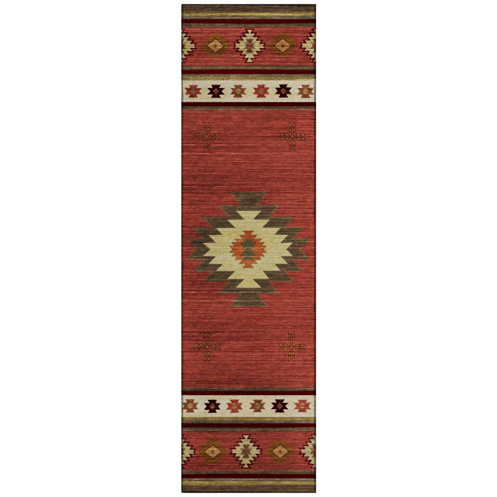 Indoor/Outdoor Sonora ASO34 Spice Washable 2'3" x 7'6" Runner Rug