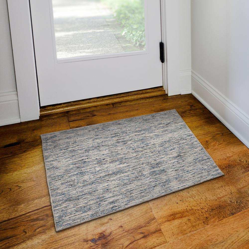 Addison Villager Active Solid Blue 2’ x 3’ Accent Rug