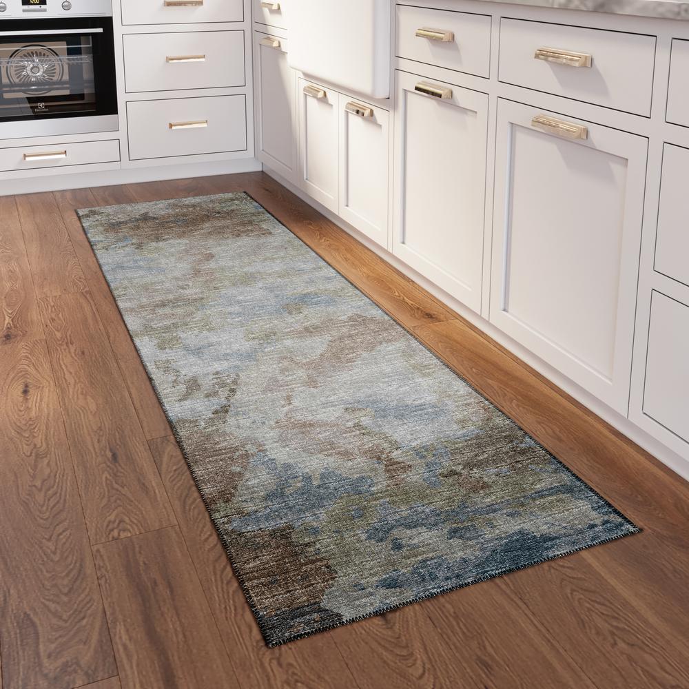 Indoor/Outdoor Accord AAC32 Moody Washable 2'3" x 7'6" Runner Rug