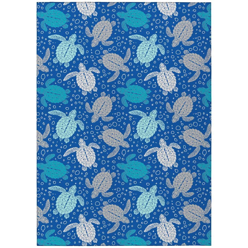 Indoor/Outdoor Surfside ASR43 Blue Washable 10' x 14' Rug