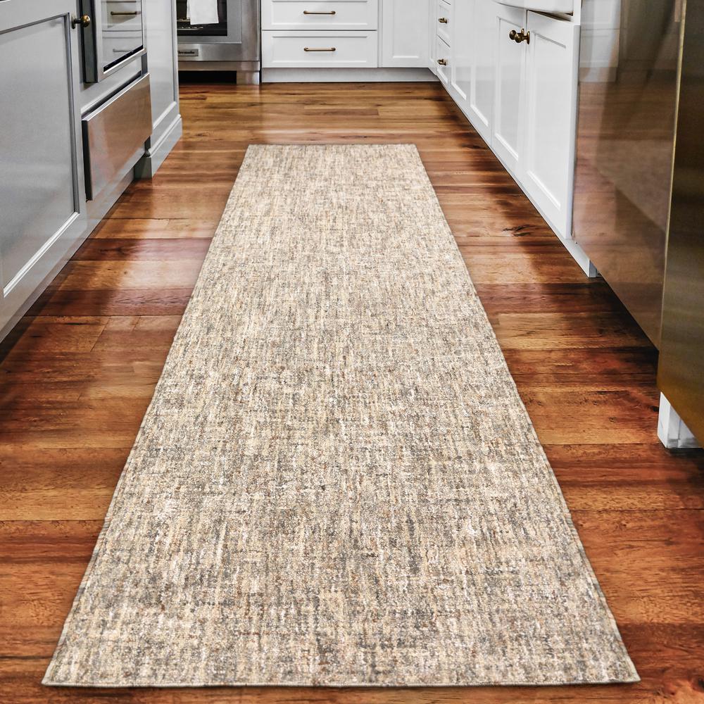 Addison Winslow Active Solid Beige 2’3" x 7’6" Runner Rug