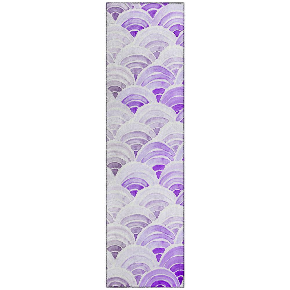 Indoor/Outdoor Surfside ASR35 Purple Washable 2'3" x 7'6" Runner Rug