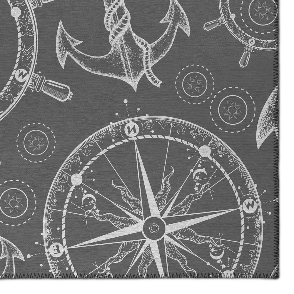 Indoor/Outdoor Harpswell AHP39 Smoke Washable 10' x 14' Rug