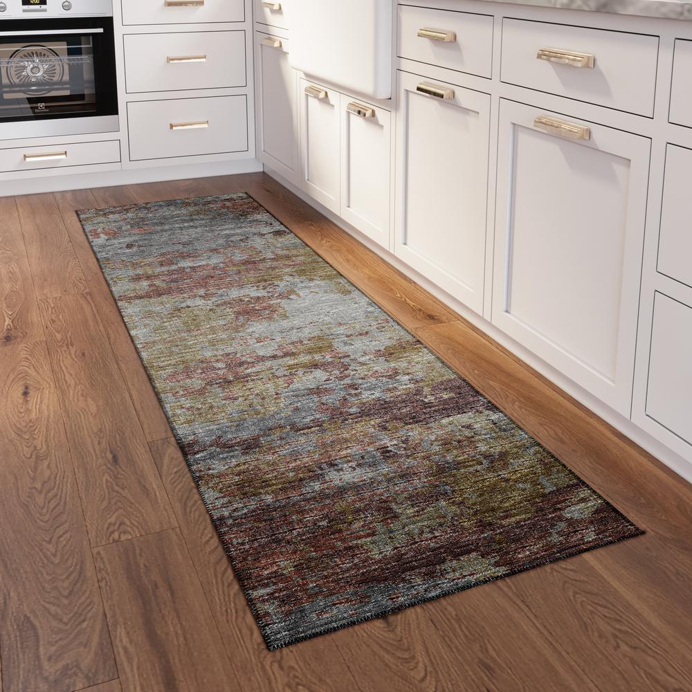 Indoor/Outdoor Accord AAC34 Multi Washable 2'3" x 7'6" Runner Rug