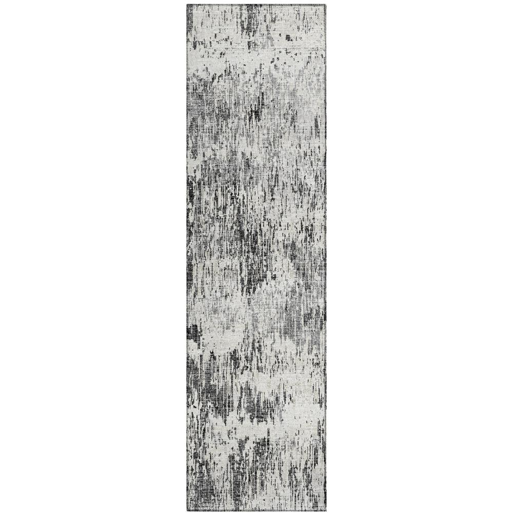 Indoor/Outdoor Accord AAC31 Gray Washable 2'3" x 7'6" Runner Rug