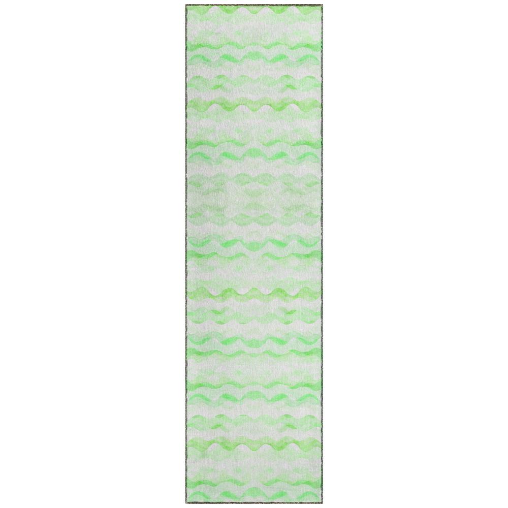 Indoor/Outdoor Surfside ASR46 Green Washable 2'3" x 7'6" Runner Rug