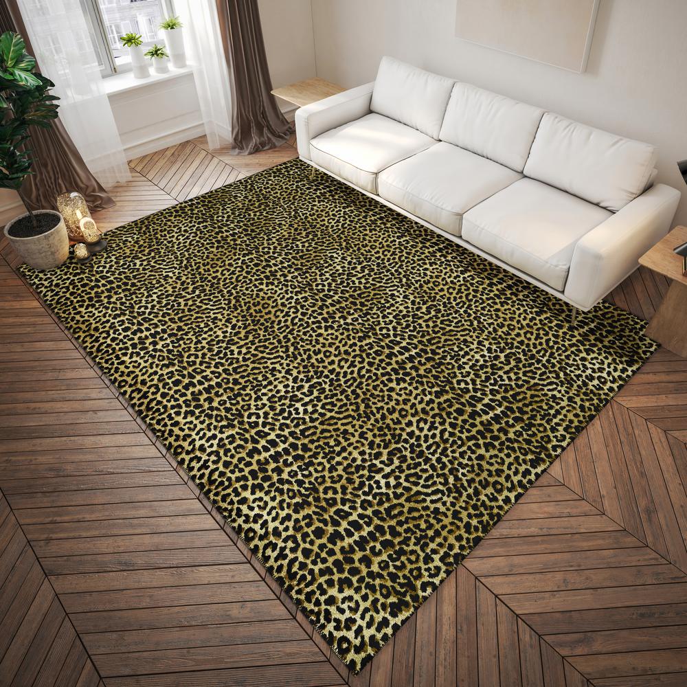 Safari Gilded Animal Animal Print 10' x 14' Area Rug Gilded ASF32