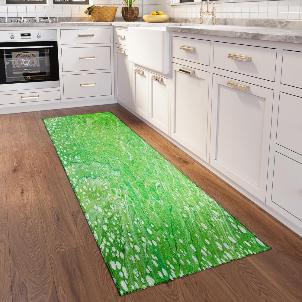 Karina Clover Modern Abstract 2'3" x 7'6" Runner Rug Clover AKC35