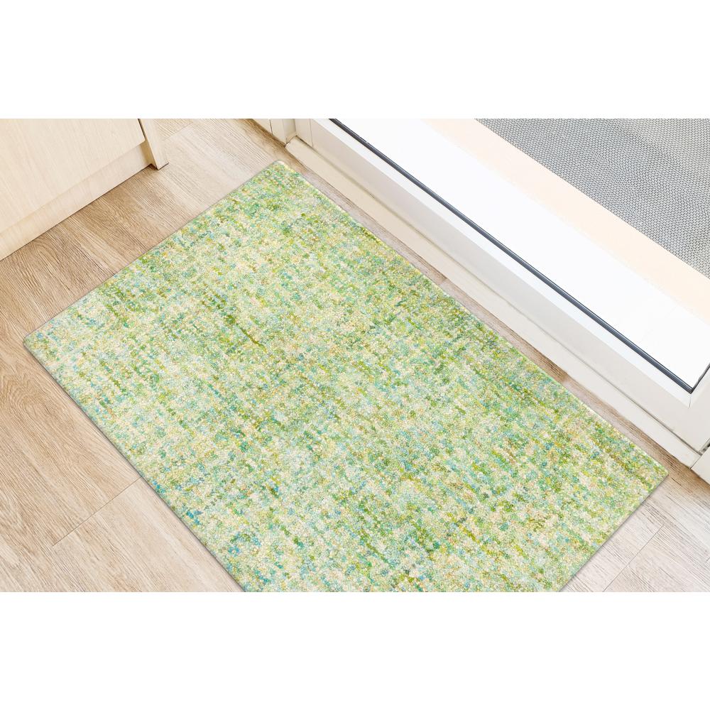 Addison Eastman Variegated Solid Lime 2' x 3' Accent Rug
