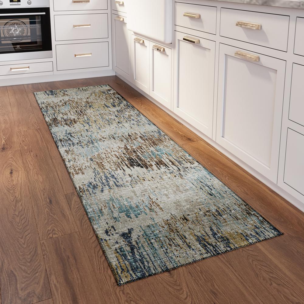 Indoor/Outdoor Accord AAC31 Moody Washable 2'3" x 7'6" Runner Rug