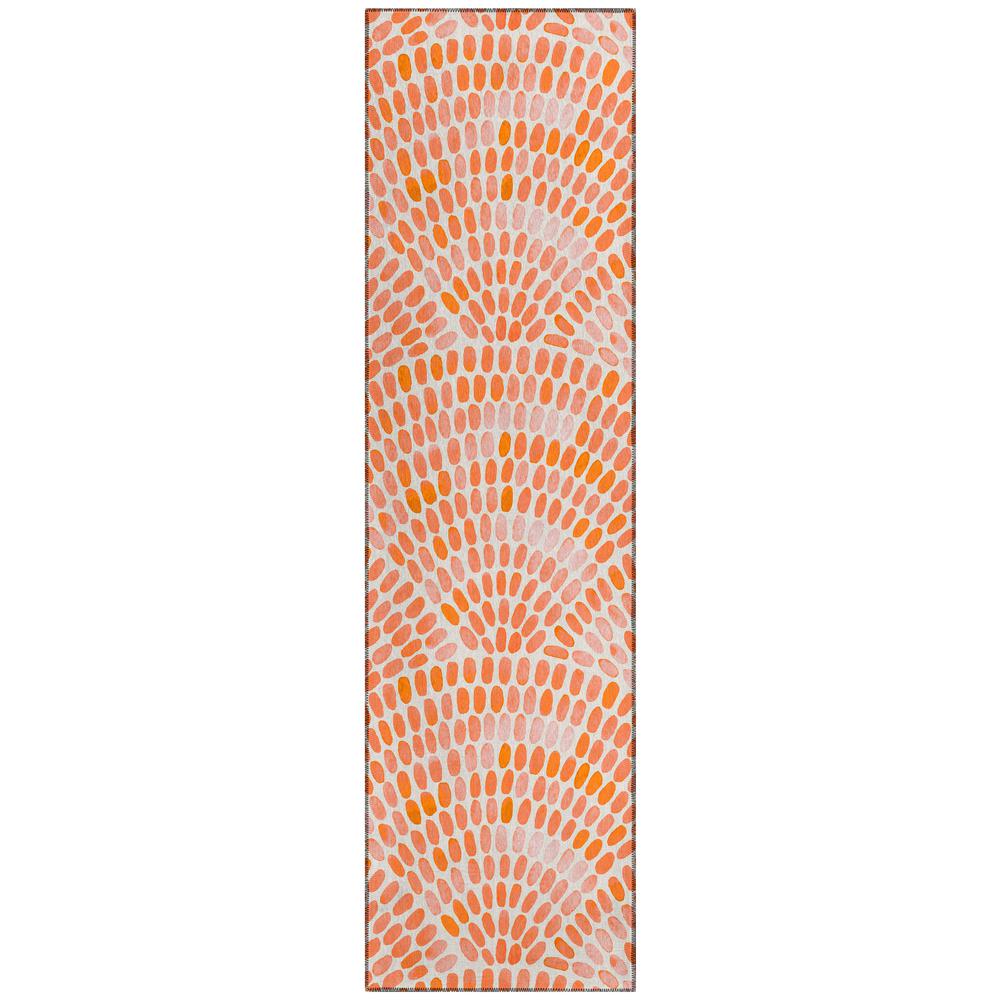 Indoor/Outdoor Surfside ASR37 Peach Washable 2'3" x 7'6" Runner Rug